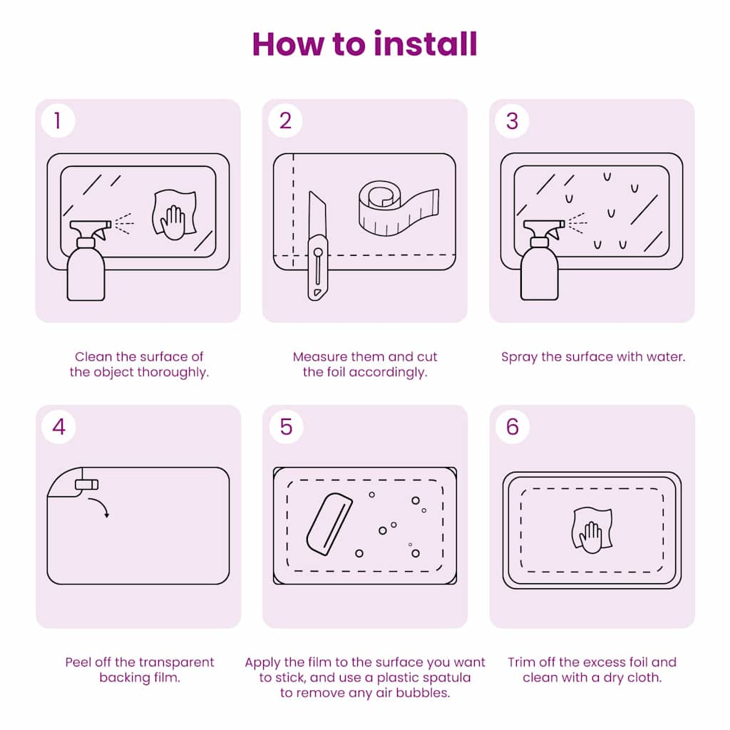 Mirror Film Silver 90 x 500 cm PET